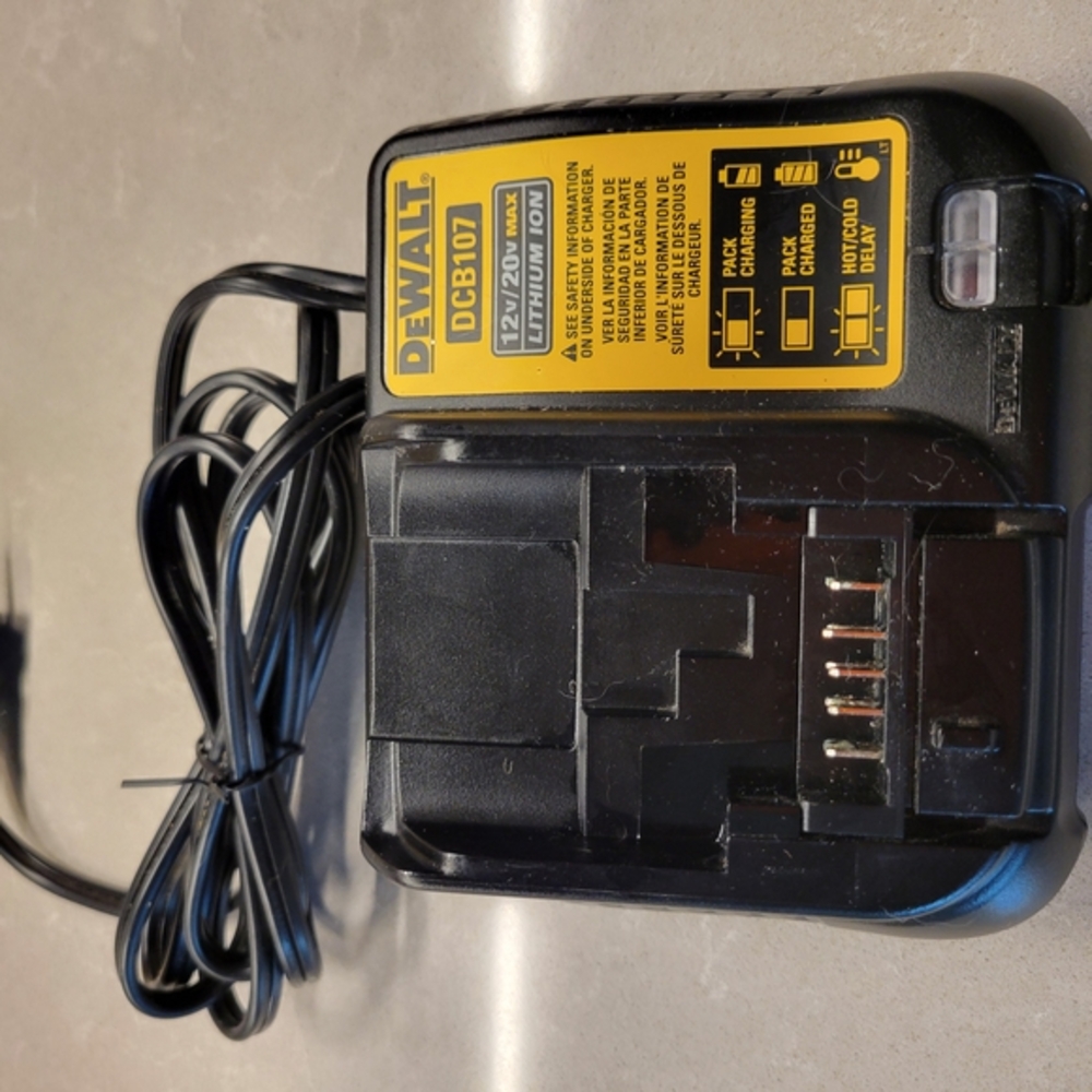 DEWALT Black and Yellow Battery Charger